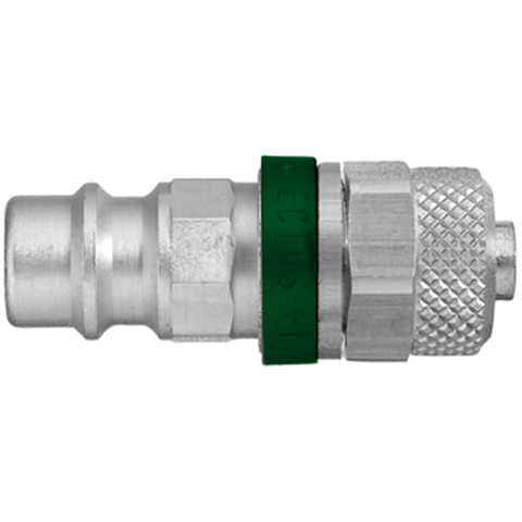 45136610 Nipple - Straight-through - Plastic Hose Connection Nipple Straight through - coded systems/ Rectukey.  The mechanical coding of the coupling and plug offers a  guarantee for avoiding mix-ups between media when coupling, which is complemented by the color coding of the anodised sleeves. Double shut-off version available on request.