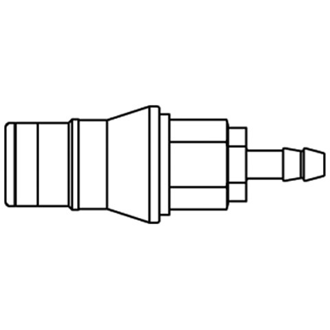 48830980 Snelkoppeling - Enkel Afsluitend - Slangpilaar Snelkoppeling met enkelzijdige afsluiting gecodeerd - Rectukey. Het koppeling systeem is eenvoudig met een hand te bedienen De mechanische codering voorkomt 'verkeerde' aansluitingen en de kleurcodering maakt het ook visueel makkelijk herkenbaar welke koppeling bij welke nippel hoort, wanneer er meerdere snelkoppelingen aangesloten moeten worden.