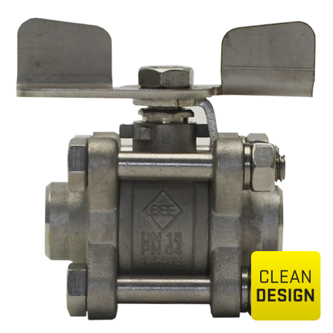 52014260 三片式球閥 - 2 向 Three-piece ball valve with full bore for reliable and optimal flow.