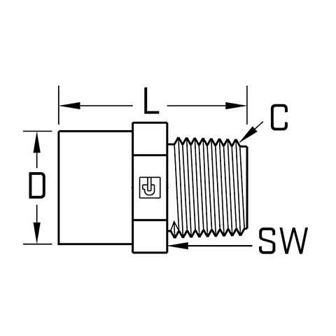 94004648 Bushing Teesing Artikelgroep:  Serto Slangpilaren en verbindingsnippels ( tube stubs) .