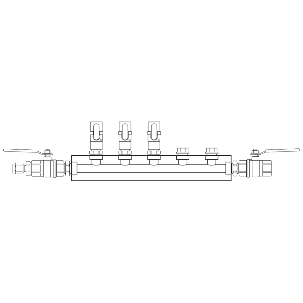 M1031022 Manifolds Brass