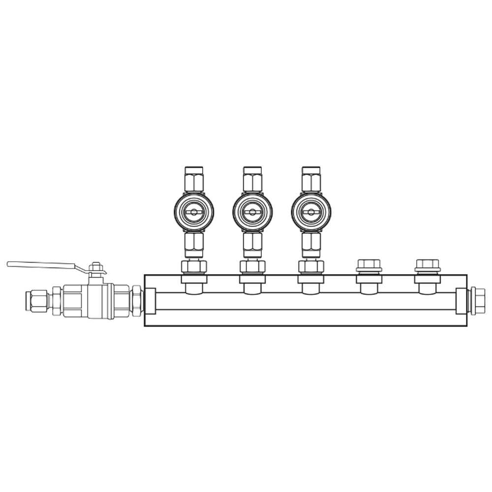 M1032031 Manifolds Brass