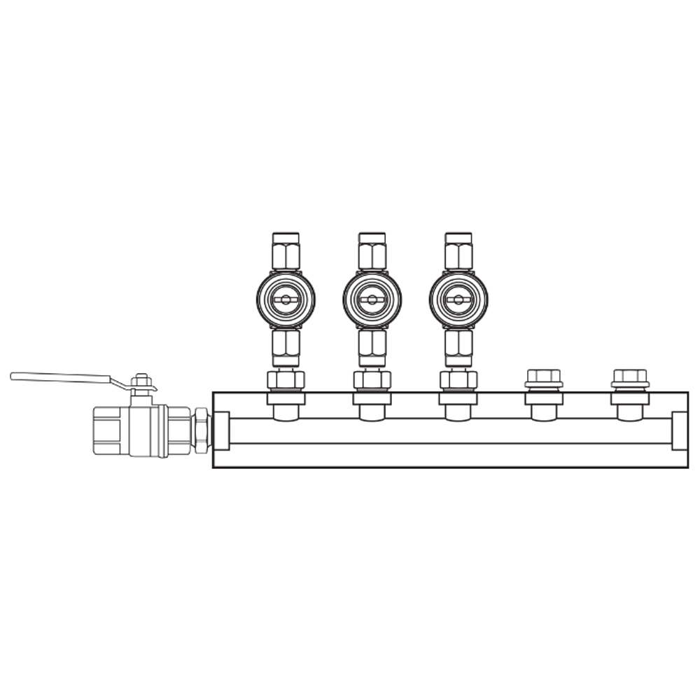 M1033010 Manifolds Brass