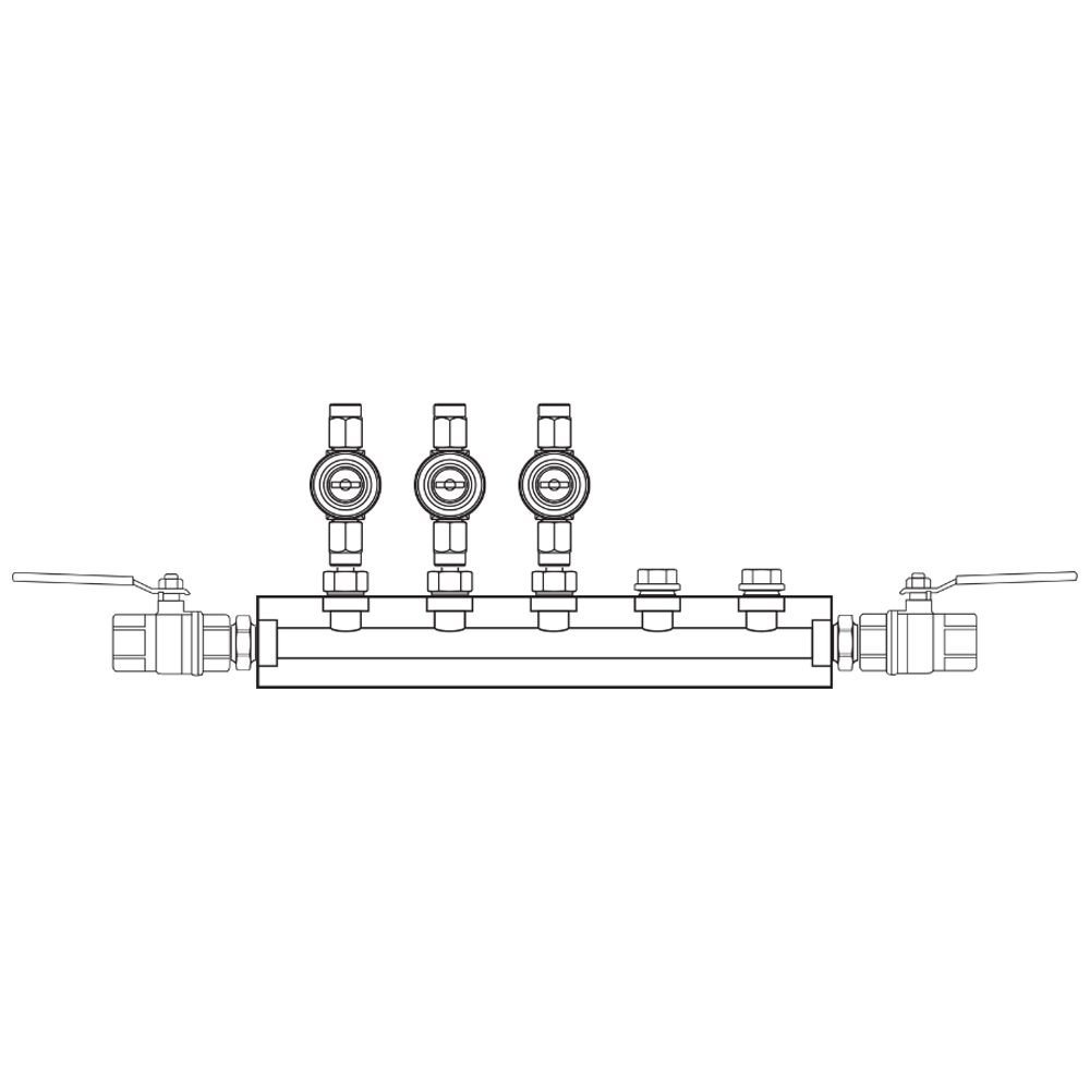 M1033012 Manifolds Brass