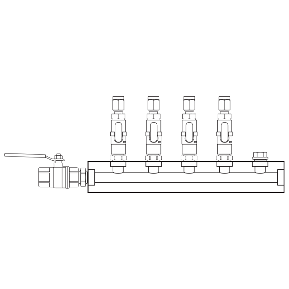 M1041110 Manifolds Brass