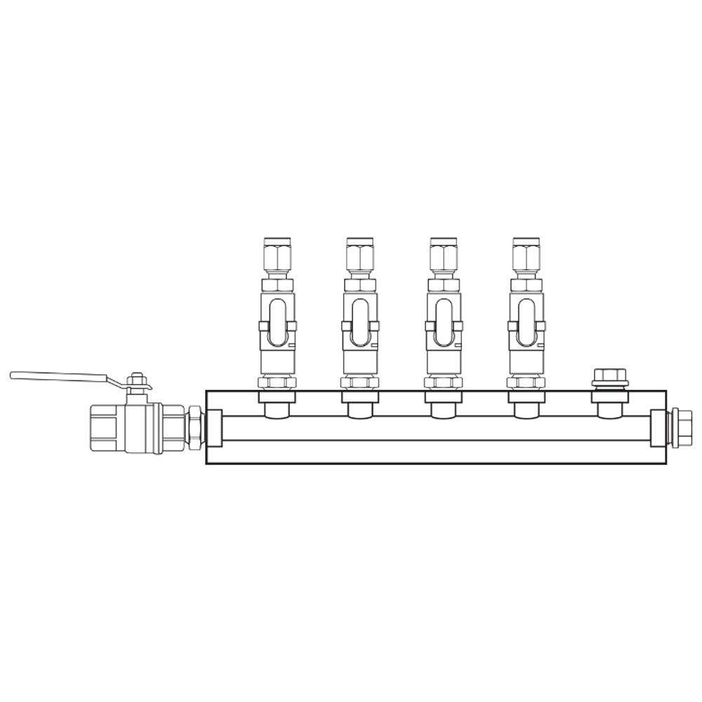 M1041111 Manifolds Brass