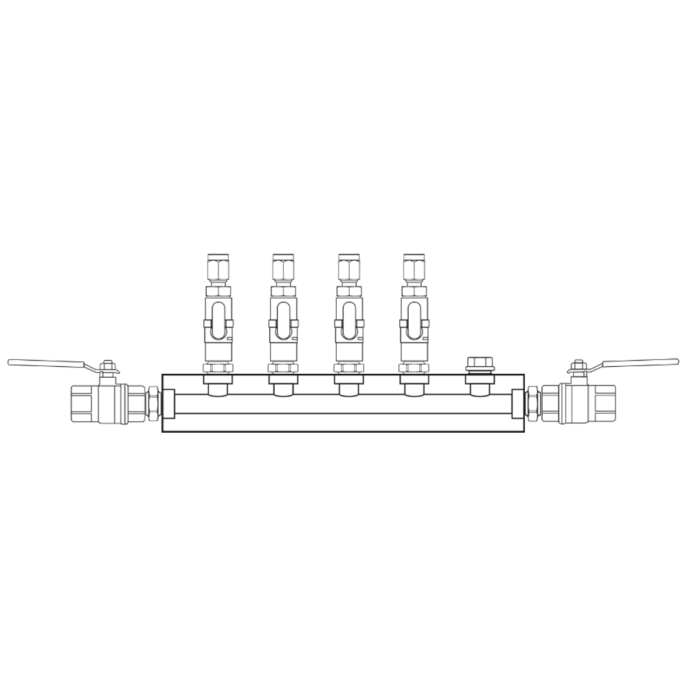 M1041112 Manifolds Brass