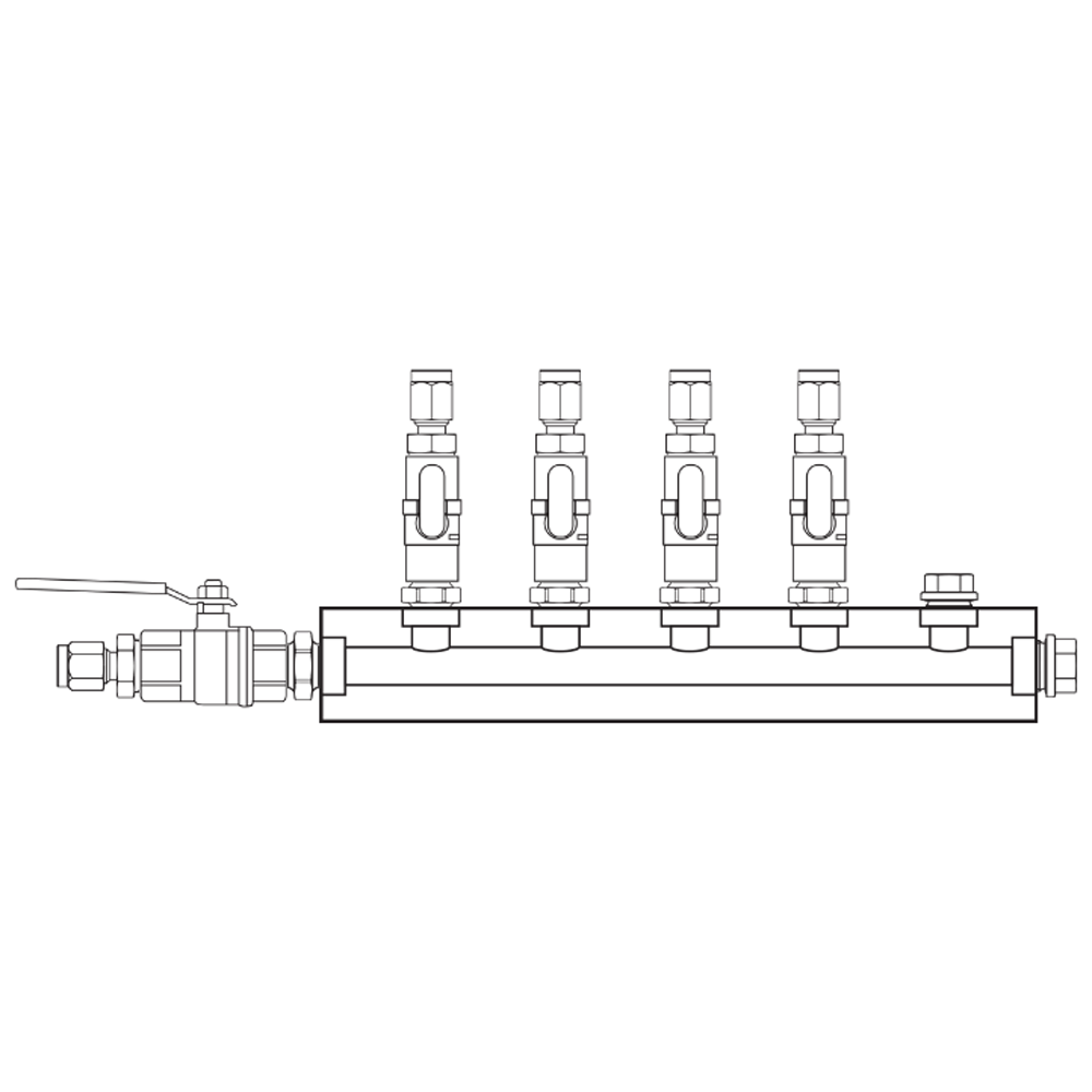 M1041221 Manifolds Brass