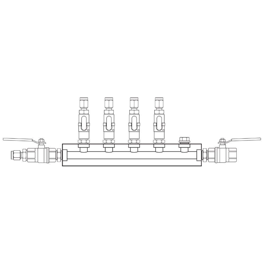 M1041222 Manifolds Brass