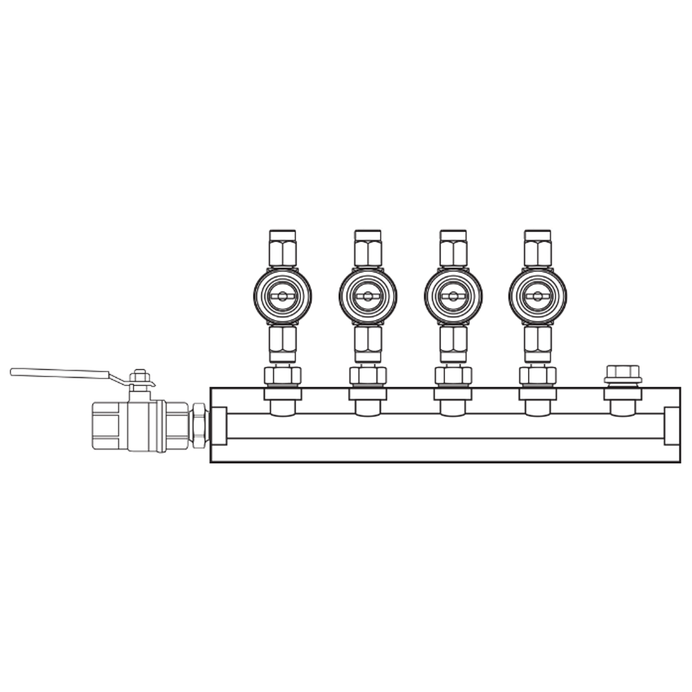 M1042010 Manifolds Brass