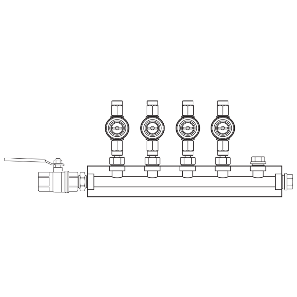 M1042011 Manifolds Brass