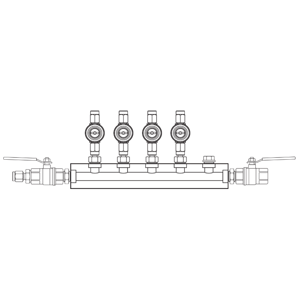 M1043022 Manifolds Brass