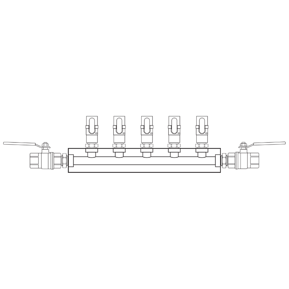 M1051012 Manifolds Brass