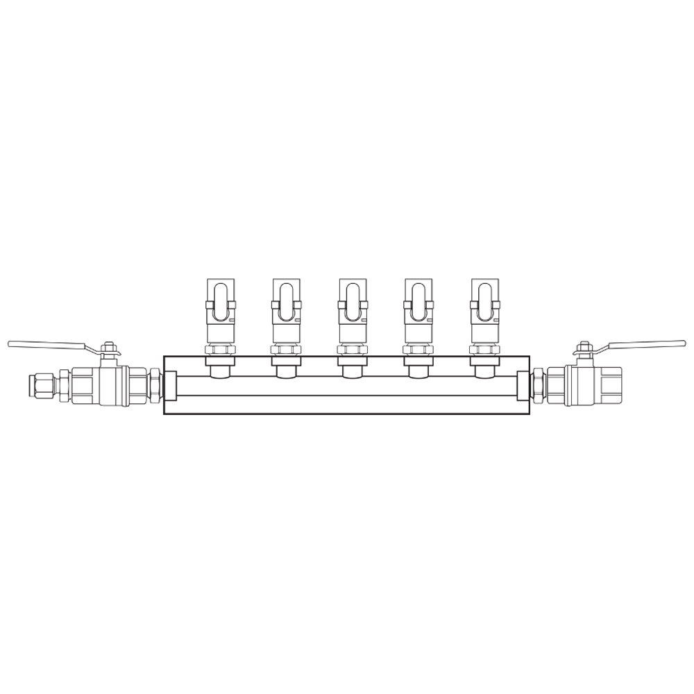 M1051032 Manifolds Brass