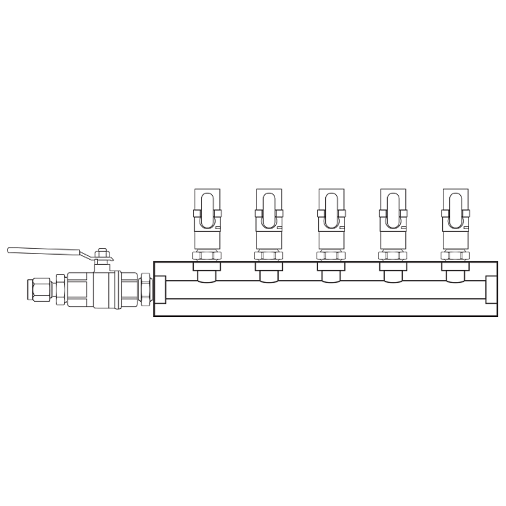 M1051040 Manifolds Brass