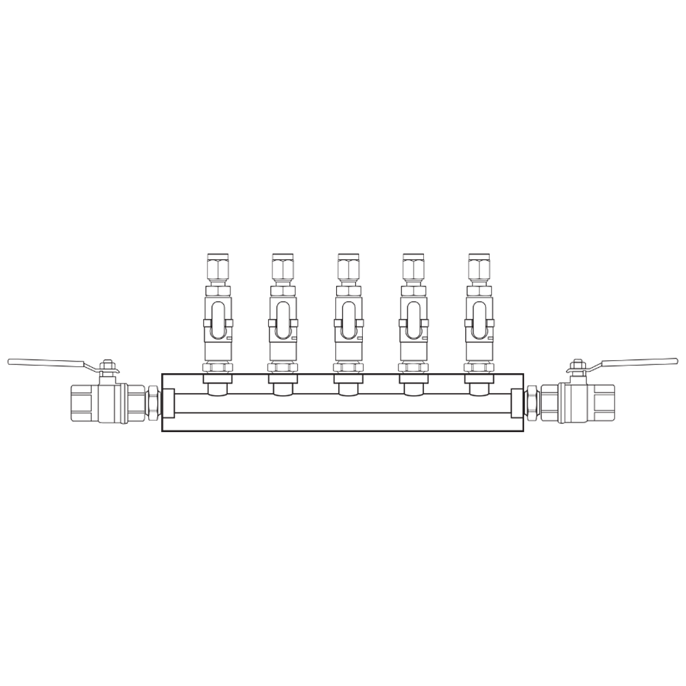 M1051112 Manifolds Brass