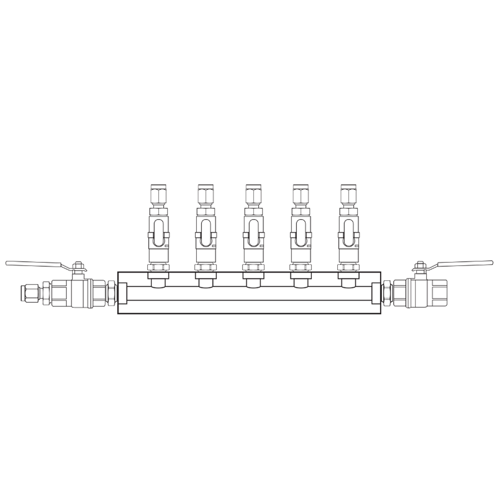 M1051132 Manifolds Brass