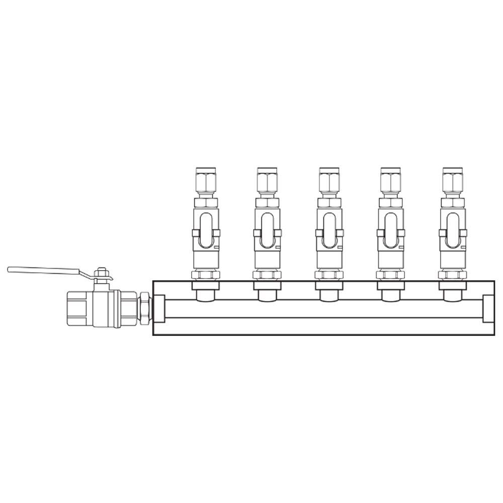 M1051310 Manifolds Brass