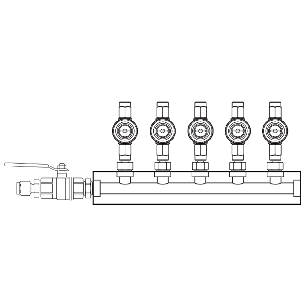 M1052020 Manifolds Brass