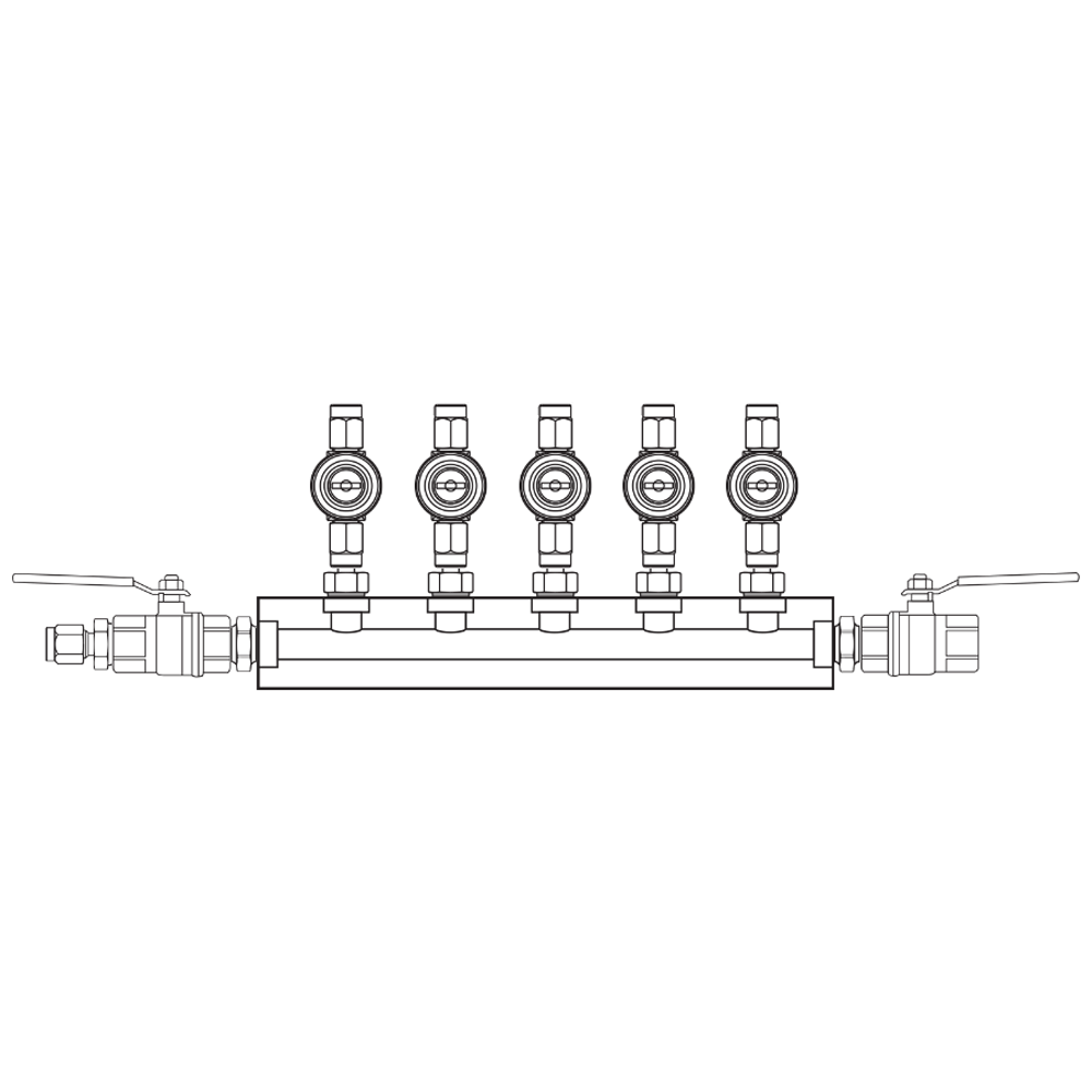 M1052022 Manifolds Brass