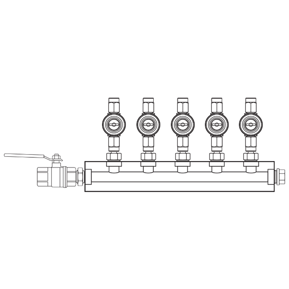 M1053011 Manifolds Brass