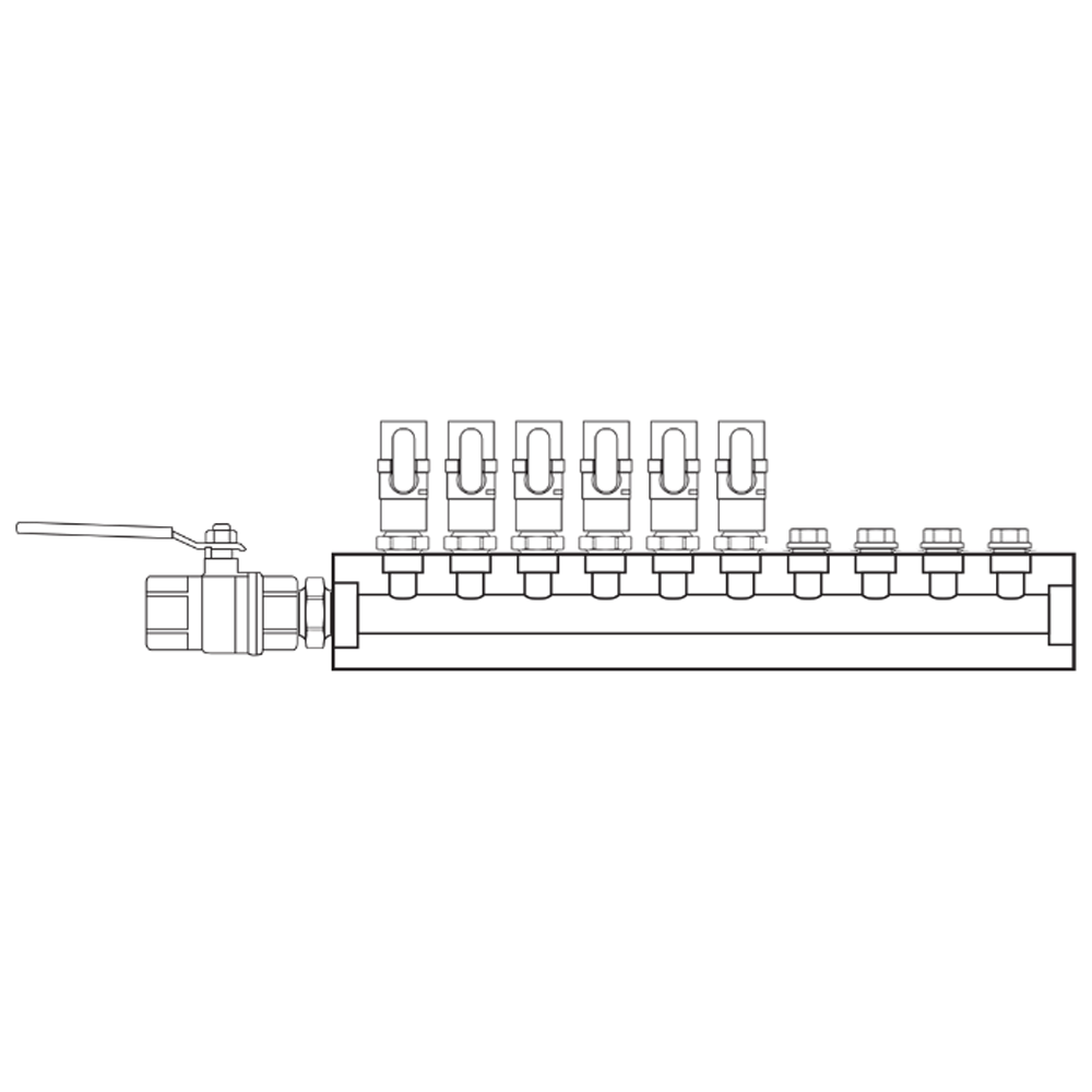 M1061010 Manifolds Brass