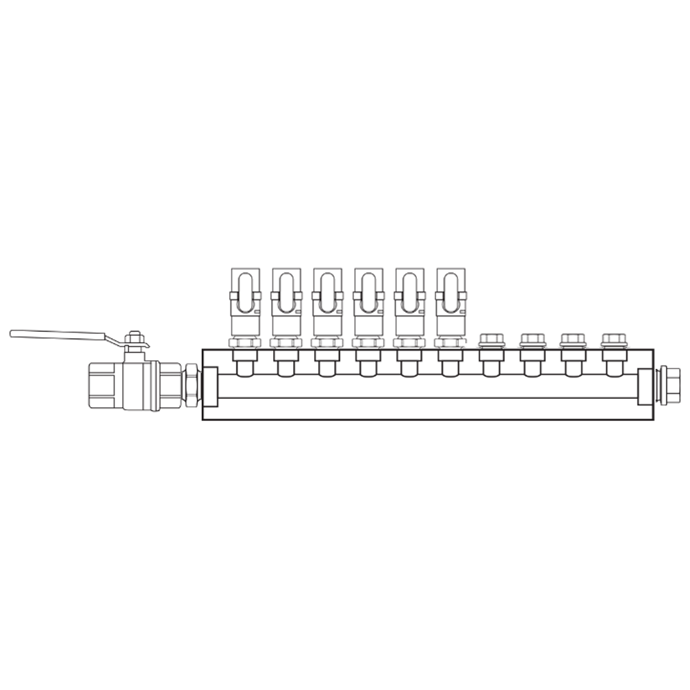 M1061011 Manifolds Brass