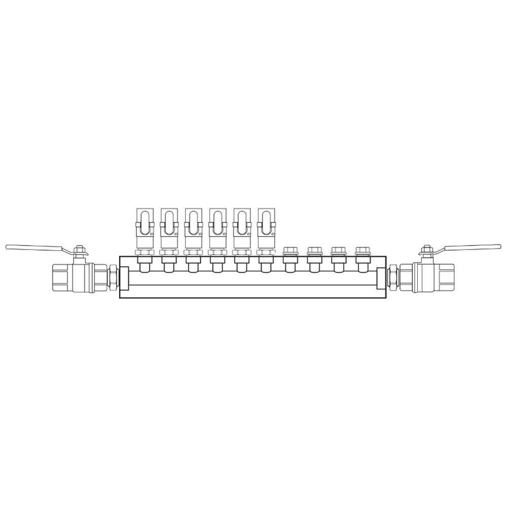 M1061012 Manifolds Brass