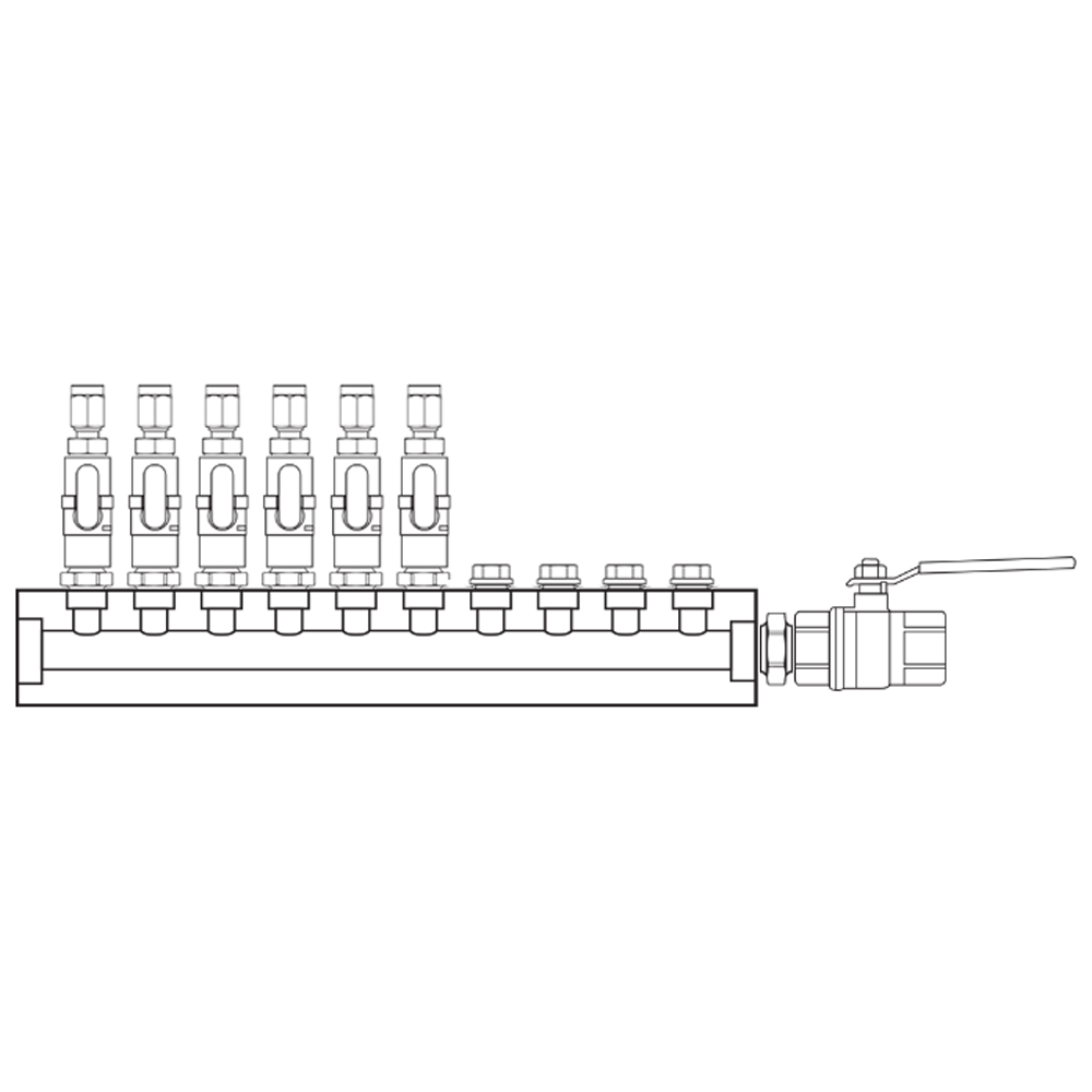 M1061102 Manifolds Brass