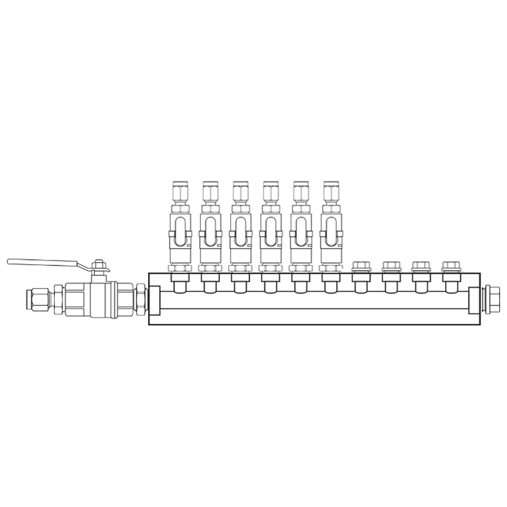 M1061121 Manifolds Brass