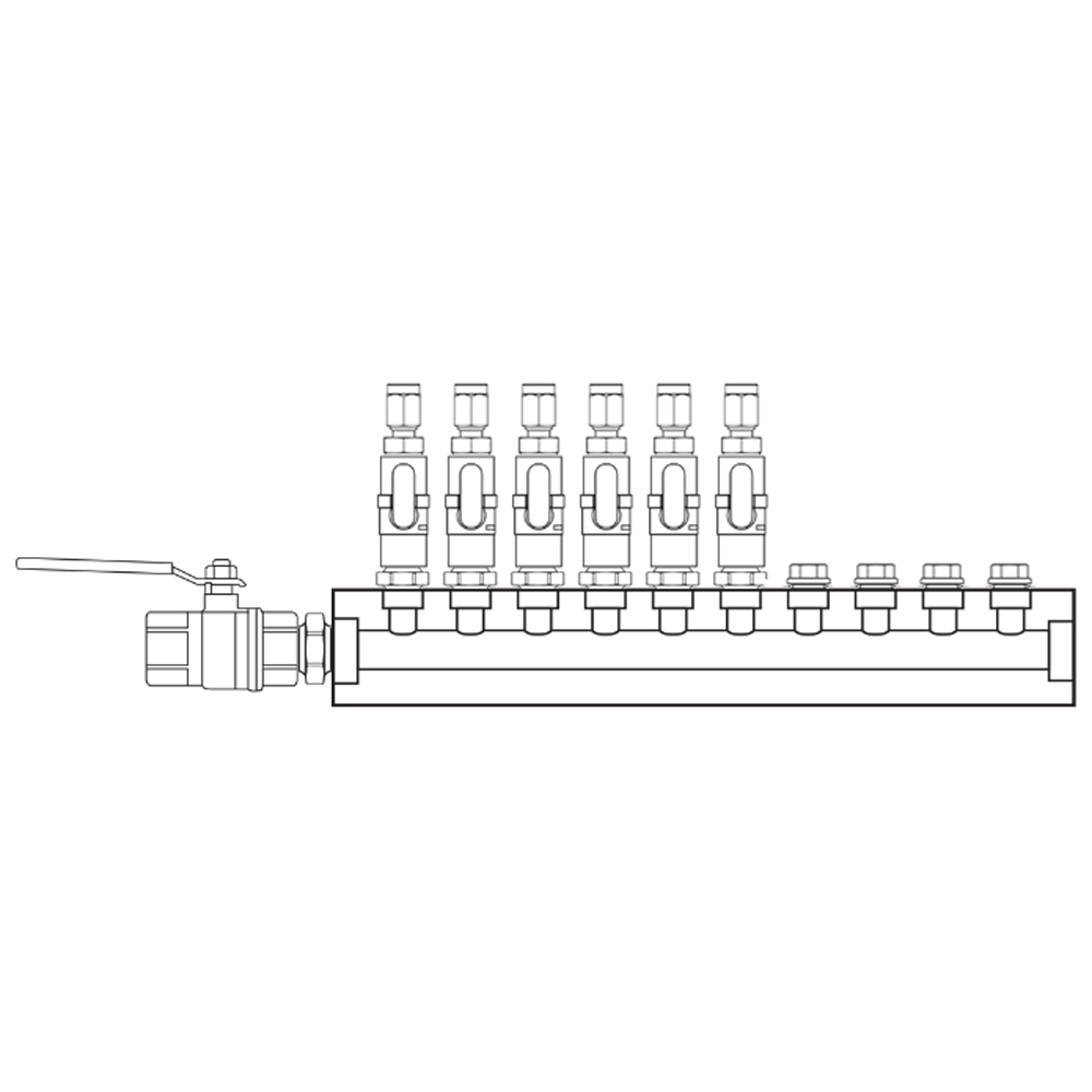 M1061210 Manifolds Brass