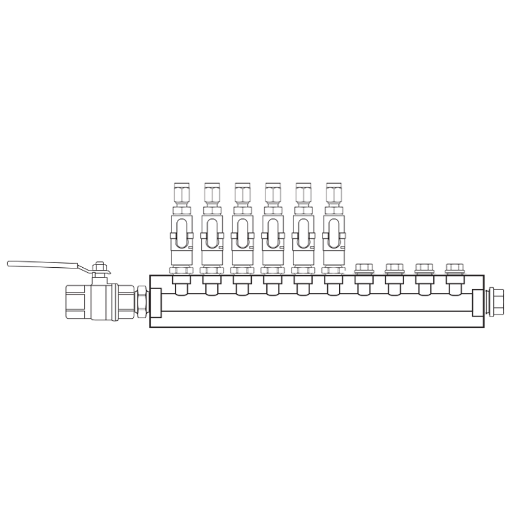 M1061211 Manifolds Brass