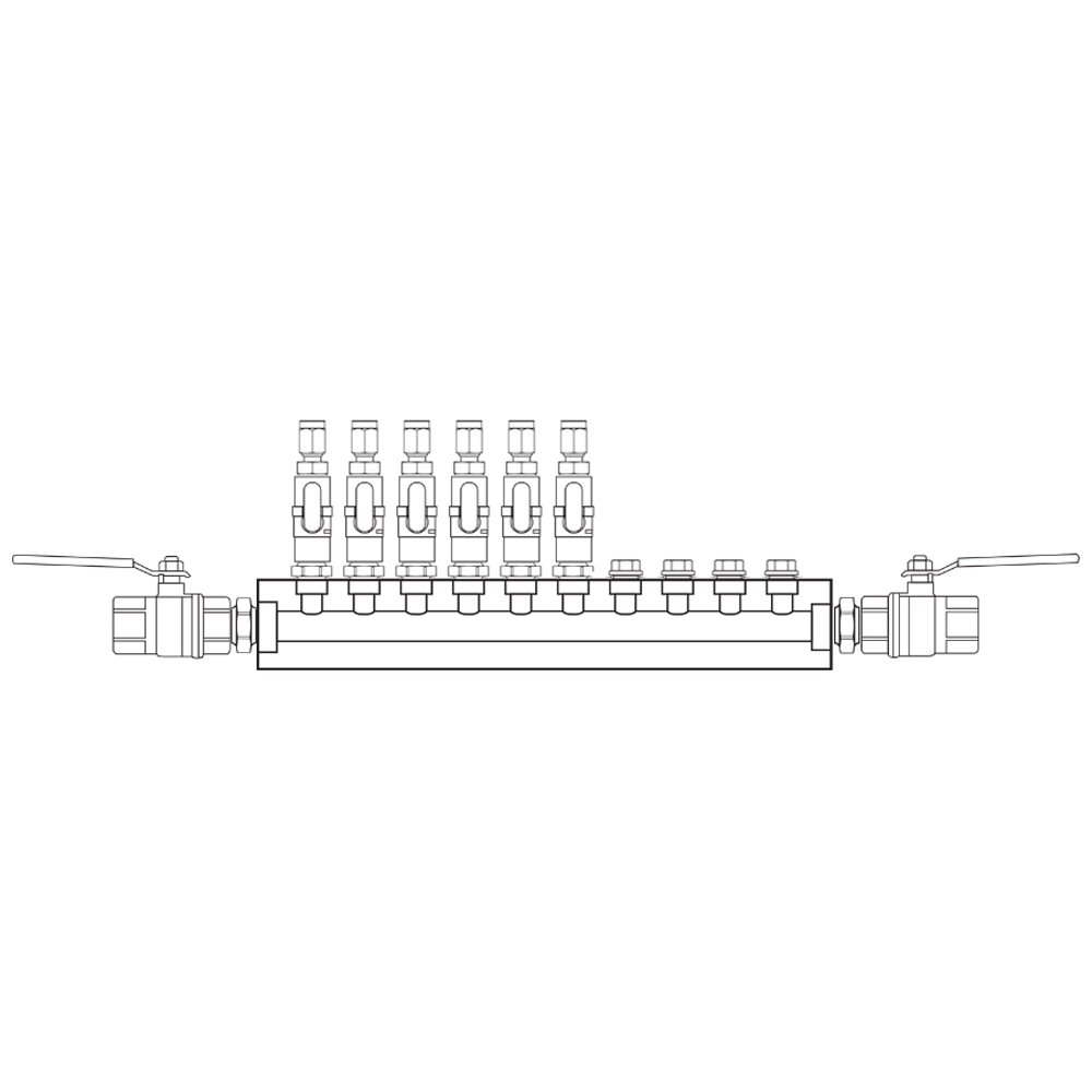 M1061212 Manifolds Brass