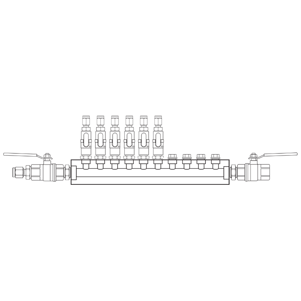 M1061252 Manifolds Brass