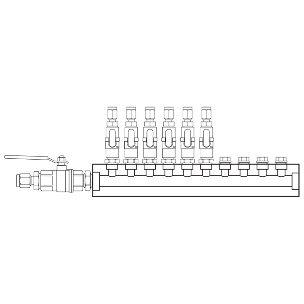 M1061350 Manifolds Brass