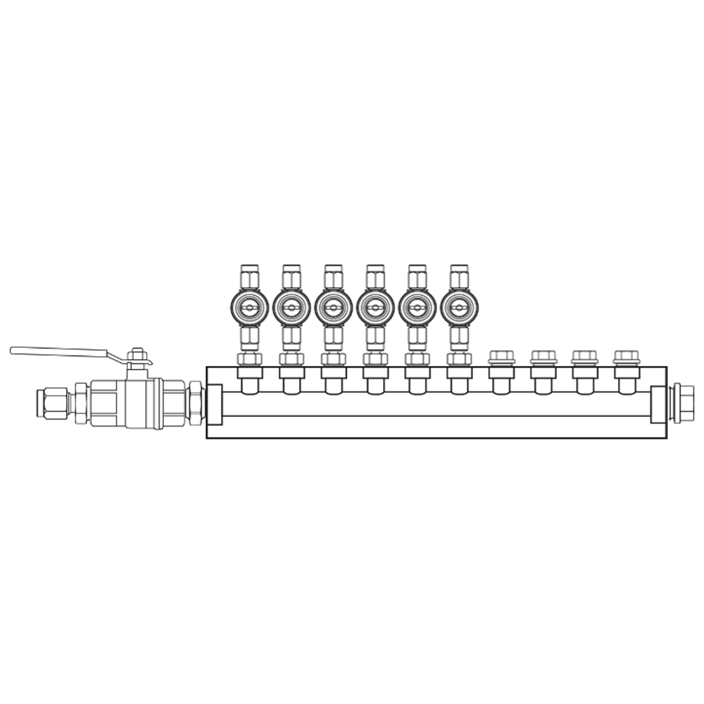 M1062021 Manifolds Brass