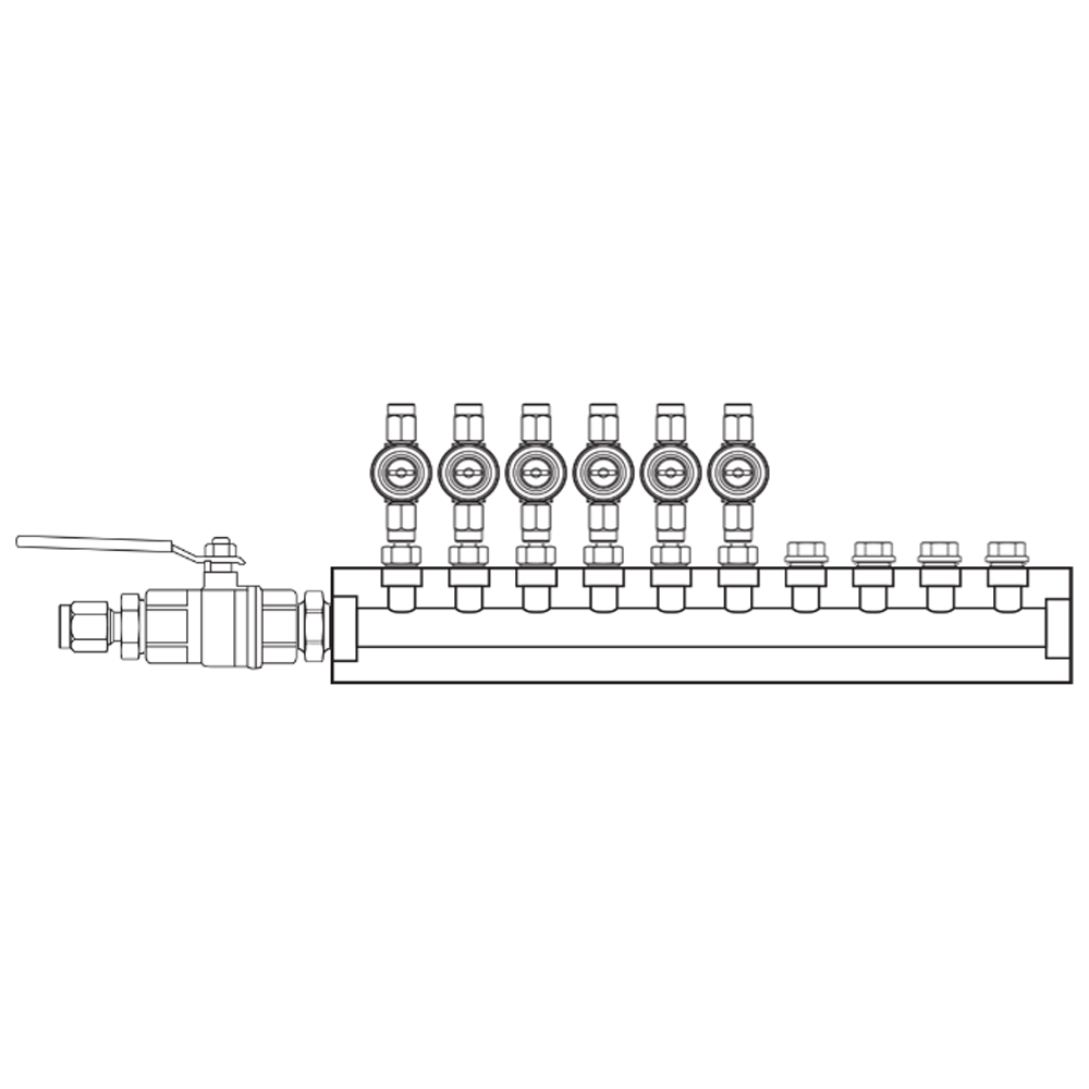 M1062040 Manifolds Brass