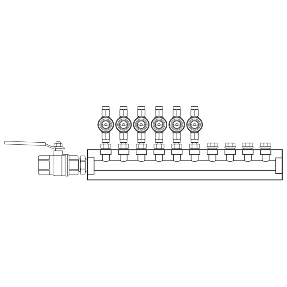 M1063010 Manifolds Brass