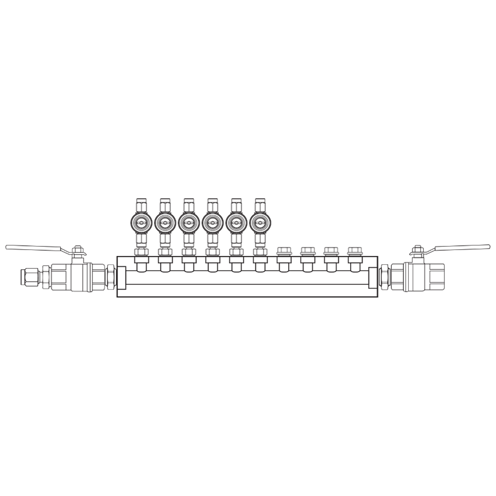 M1063052 Manifolds Brass