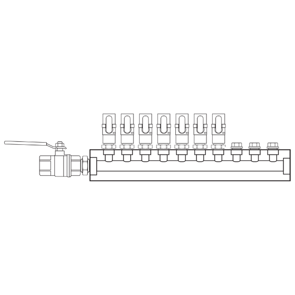 M1071010 Manifolds Brass