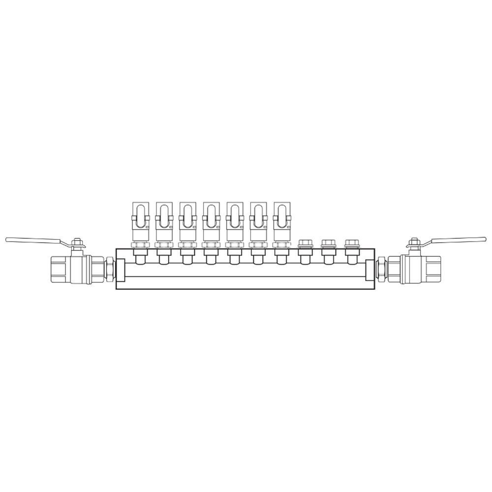 M1071012 Manifolds Brass