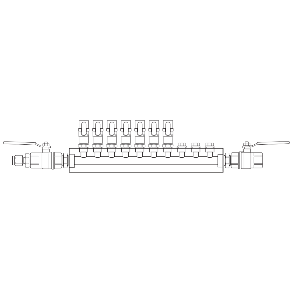 M1071022 Manifolds Brass