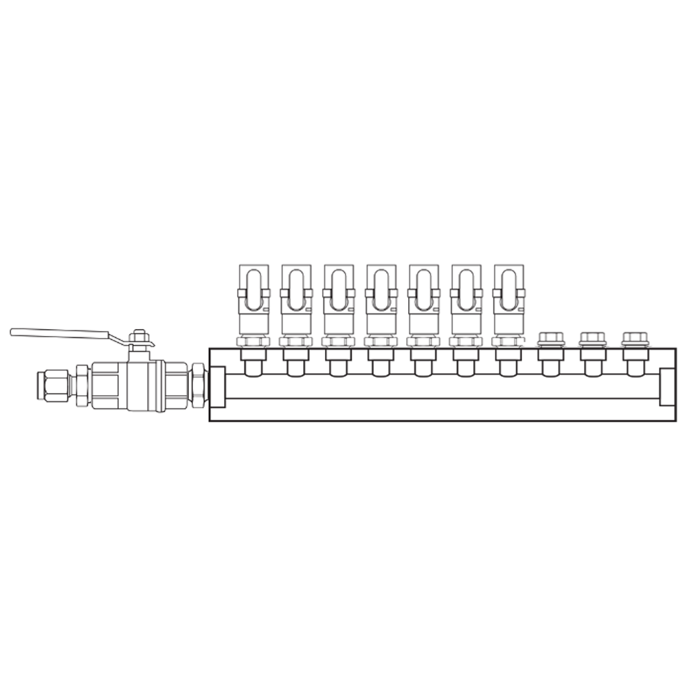 M1071040 Manifolds Brass