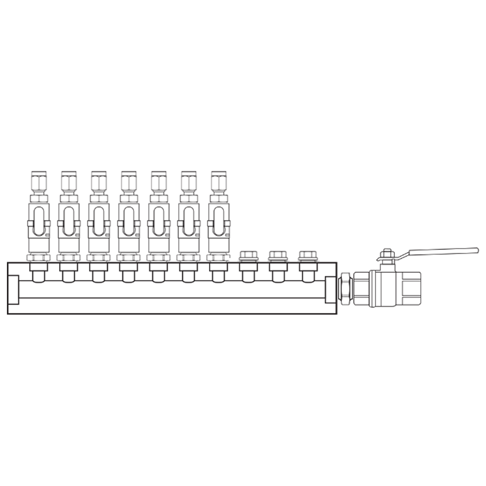 M1071102 Manifolds Brass