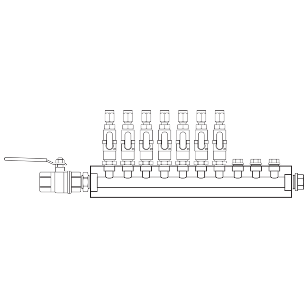 M1071111 Manifolds Brass