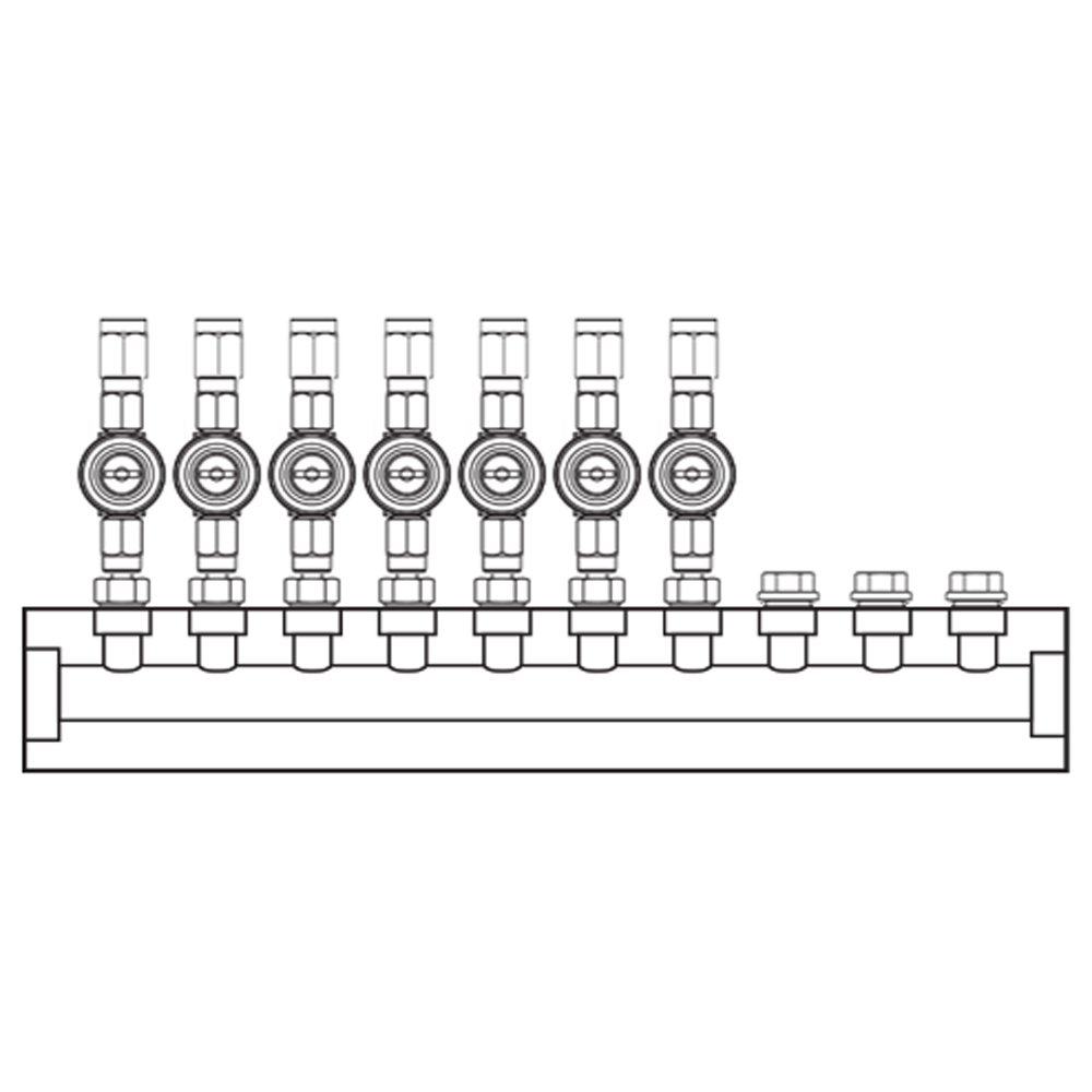 M1072000 Manifolds Brass