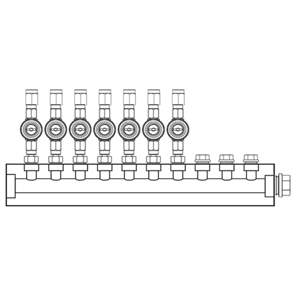 M1072001 Manifolds Brass