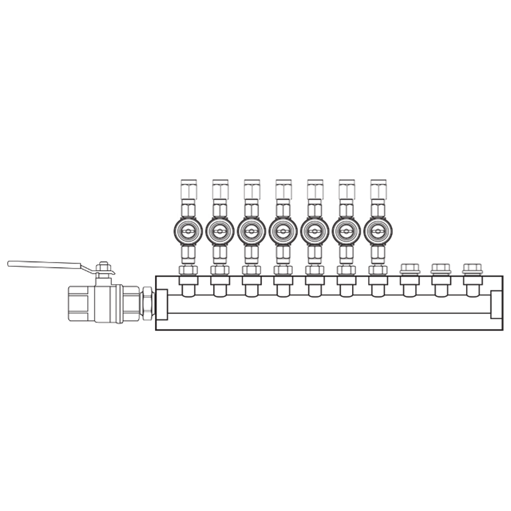 M1072010 Manifolds Brass