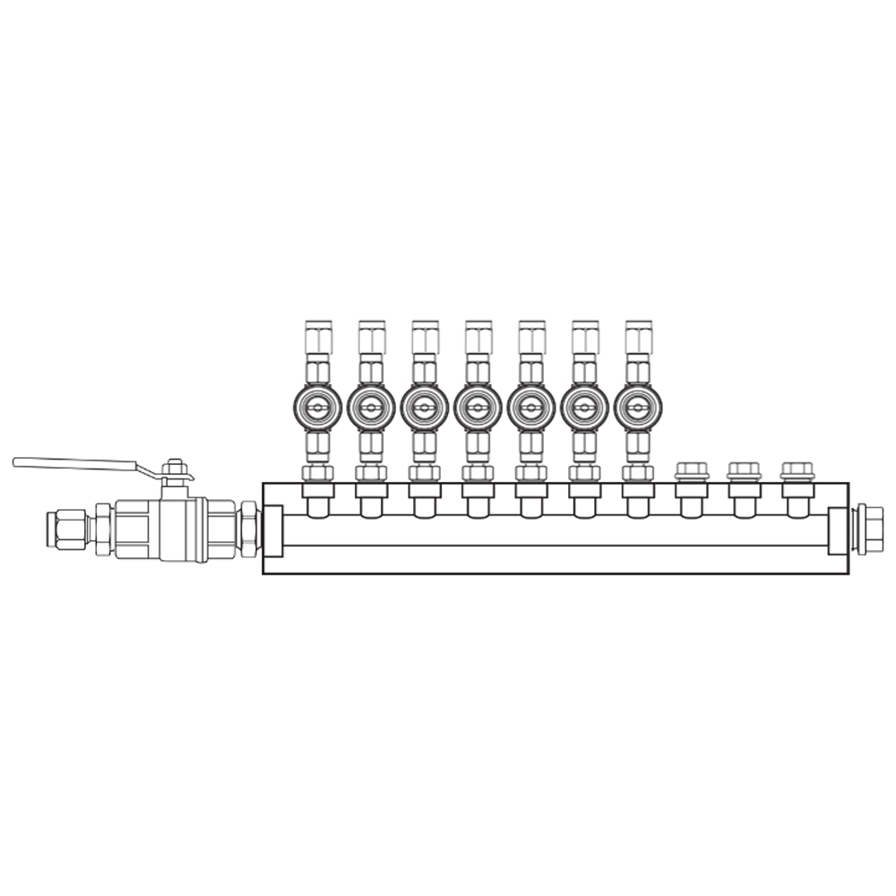 M1072031 Manifolds Brass