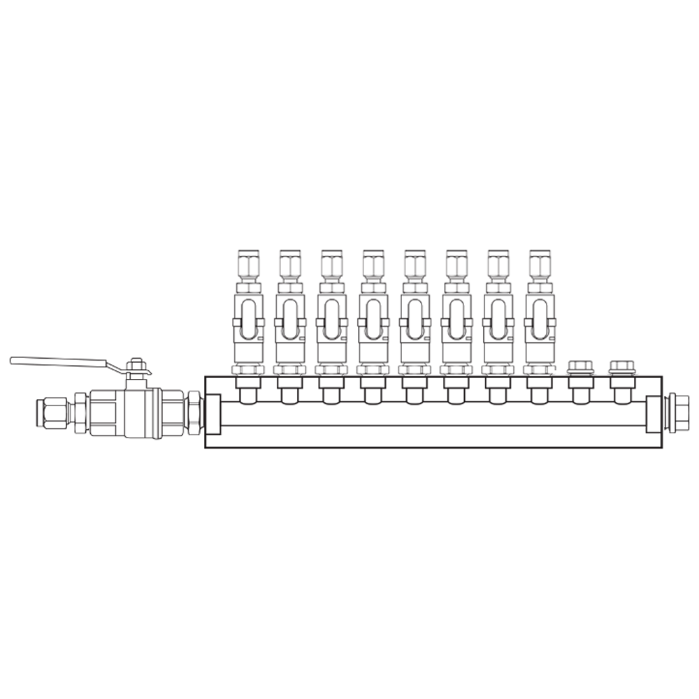 M1081121 Manifolds Brass